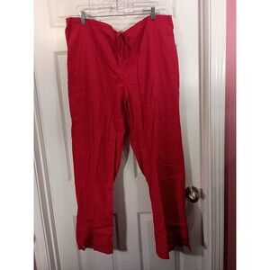 Uniform Advantage Scrub Pants Size XL Red Drawstring Waist